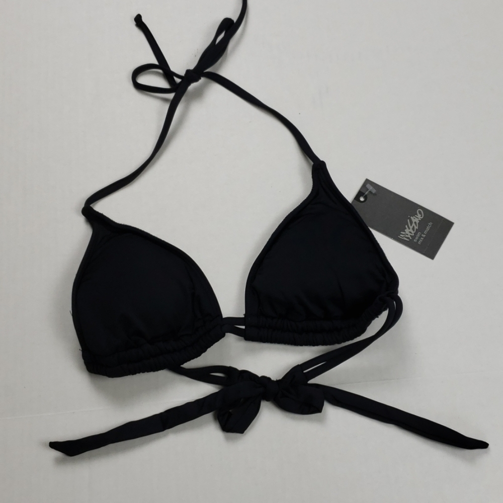 Mossimo black swim top NWT